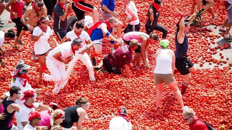 ஸ்பெயினின் பிரபல La Tomatina 2024 புகைப்படங்கள்