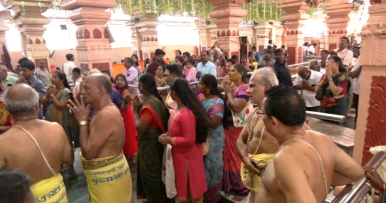 ஆங்கில புத்தாண்டு – நங்கநல்லூர் ஆஞ்சநேயர் கோயிலில் குவிந்த பக்தர்கள்!