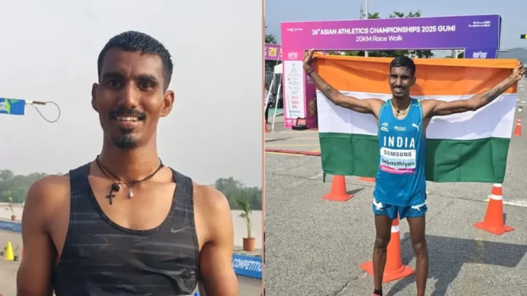 ஆசிய தடகளப் போட்டி… வெண்கல பதக்கம் வென்று சாதித்து காட்டிய தமிழக வீரர்…!!! 