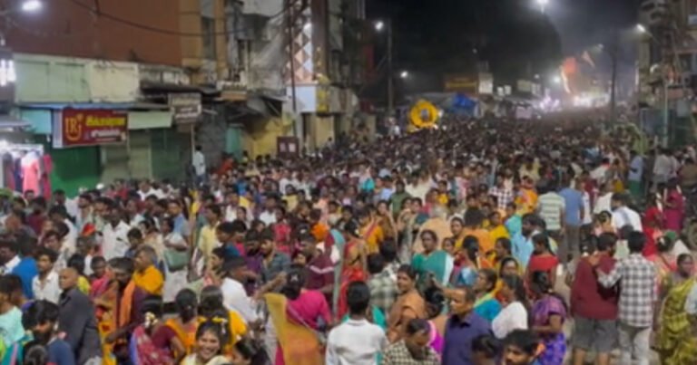 சித்ரா பௌர்ணமி – திருவண்ணாமலையில் லட்சக்கணக்கான பக்தர்கள் கிரிவலம்!