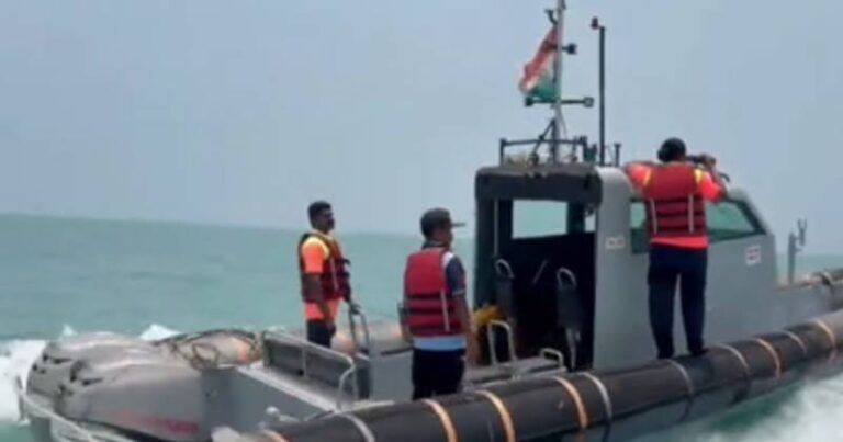 கன்னியாகுமரி கடற்பகுதியில் பயங்கரவாத ஊடுருவலை தடுக்கும் வகையில் சாகர் கவாச் பாதுகாப்பு ஒத்திகை!