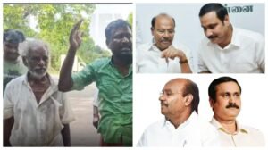 ராமதாஸ் இல்லத்தின் முன்பாக தீக்குளிக்க முயன்ற 5 தொண்டர்கள்