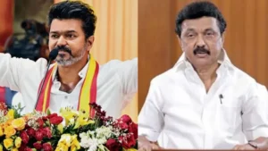 தமிழகத்தில் ஸ்டாலின் நடத்துவது “சாரிமா மாடல் சர்க்கார்:  விஜய்