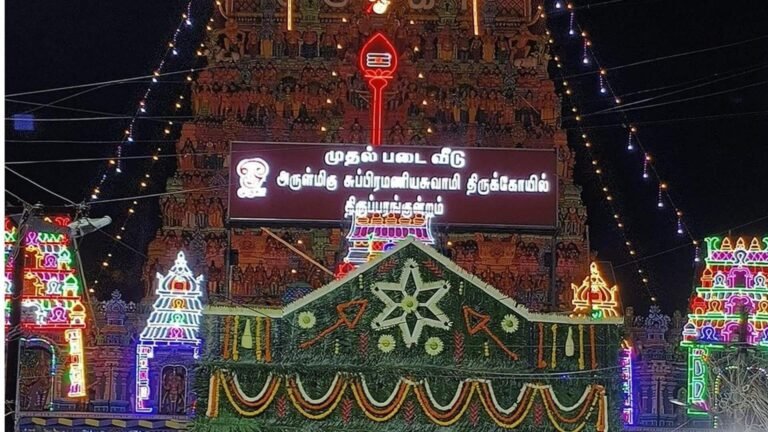 திருப்பரங்குன்றம் சுப்பிரமணியசுவாமி கோயிலில் 14 ஆண்டுகள் கழித்து கும்பாபிஷேகம் வெகு சிறப்பாக நடந்தது  