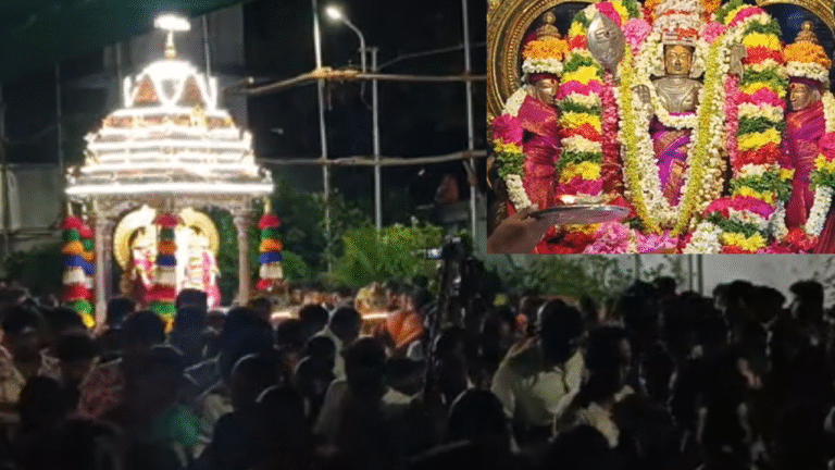  குமரக்கோட்டம் கோயிலில் ஆடி முதல் செவ்வாய்க்கிழமையை ஒட்டி வெள்ளி தேரோட்டம்!