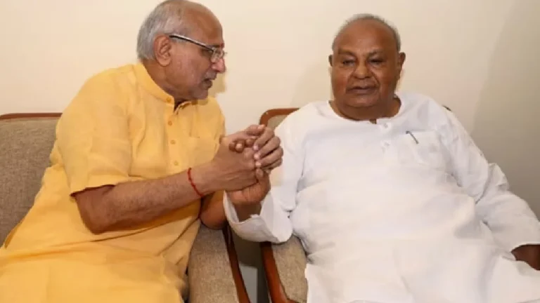 முன்னாள் பிரதமர் தேவகவுடா – சி.பி.ராதாகிருஷ்ணன் சந்திப்பு!