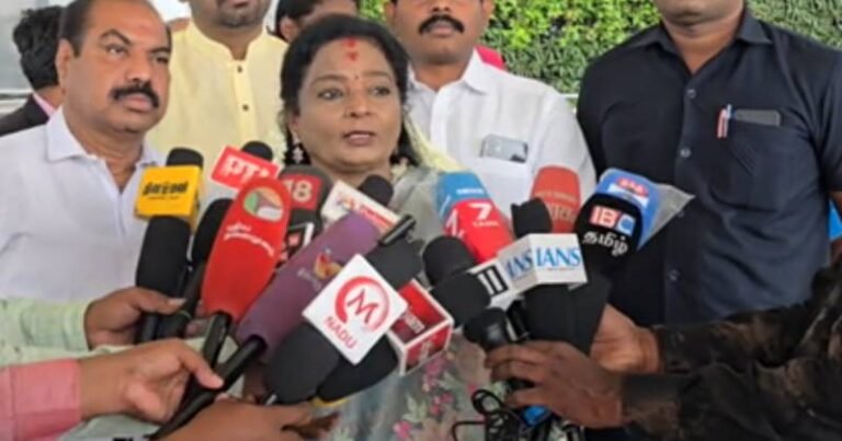 ஆணவ கொலை  நடைபெறுவதற்கு திமுக அரசு வெட்கித் தலைகுனிய வேண்டும் – தமிழிசை