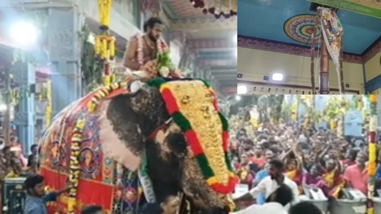 முத்தாரம்மன் கோயிலில் கொடியேற்றத்துடன் தசரா திருவிழா தொடக்கம்!