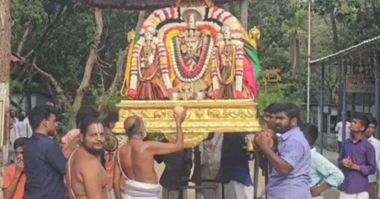 திருப்பரங்குன்றத்தில் நடைபெற்ற சுப்பிரமணிய சுவாமி தெய்வானை வீதி உலா!