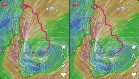 வேகமெடுக்கும் மோந்தா புயல்- இன்றிரவு கரையை கடக்கும்