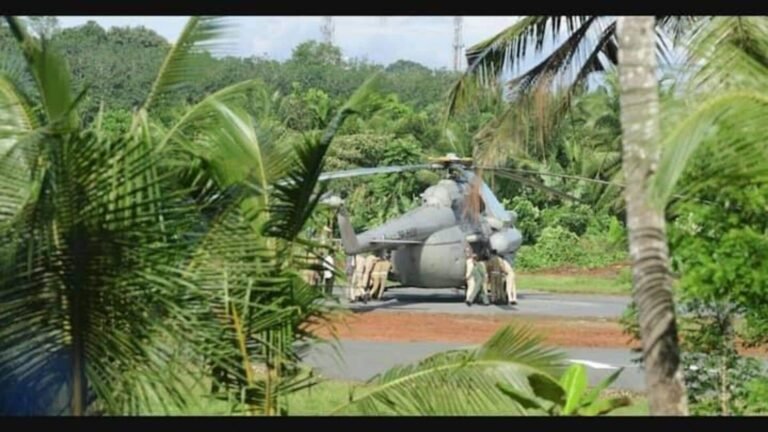 கேரளாவில் ஹெலிகாப்டர் இறங்குதளத்தில் சிக்கிய ஜனாதிபதி முர்முவின் ஹெலிகாப்டர்