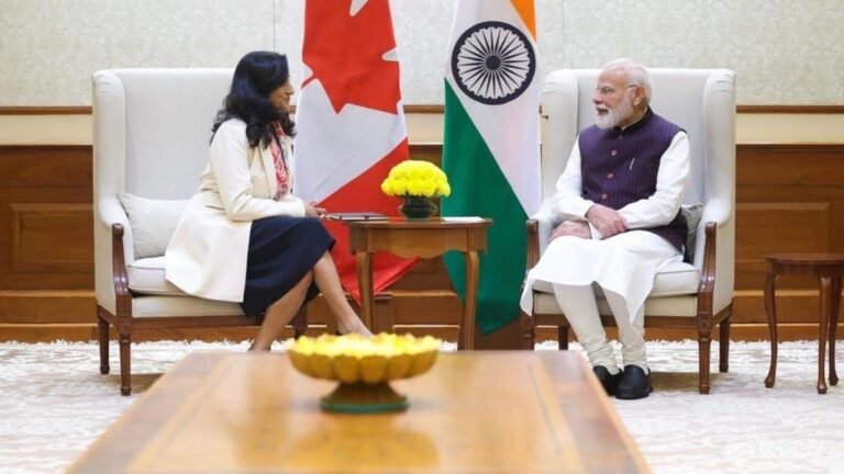 பிரதமர் நரேந்திர மோடியுடன் கனடா அமைச்சர் அனிதா ஆனந்த் சந்திப்பு  