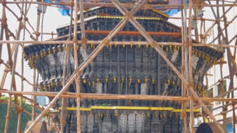 திருவண்ணாமலை : பராசக்தி அம்மன் தேர் புனரமைப்பு பணிகள் தீவிரம்!