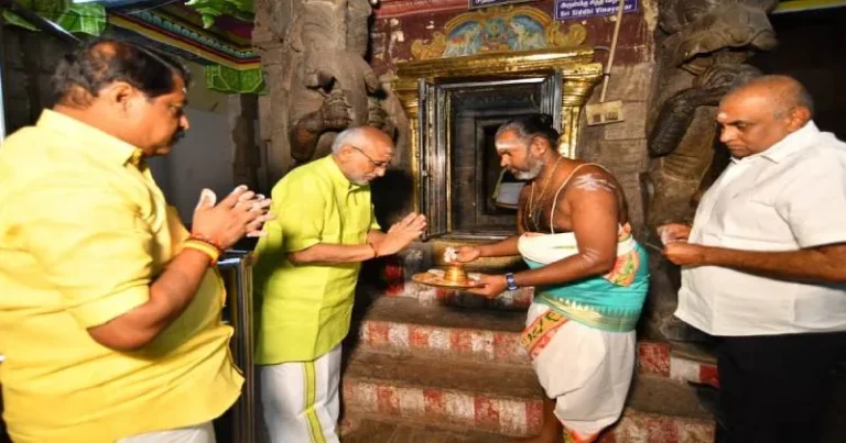 மதுரை மீனாட்சியம்மன் கோயிலில் குடியரசு துணை தலைவர் சிபிஆர் தரிசனம்!