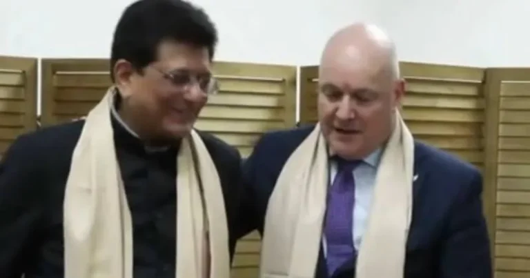 நியூசிலாந்து பிரதமருடன் மத்திய அமைச்சர் பியூஷ் கோயல் சந்திப்பு!