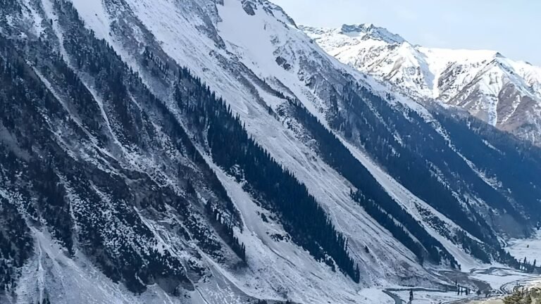 பருவத்தின் முதல் பனிப்பொழிவை பதிவு செய்த காஷ்மீர்  