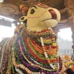 தஞ்சை பெரிய கோயிலில் மாட்டு பொங்கலையொட்டி நந்தியம் பெருமானுக்கு சிறப்பு அபிஷேகம்!