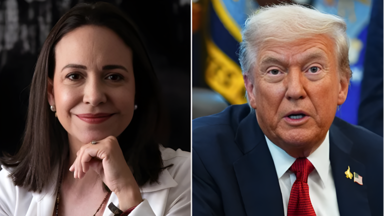 அமெரிக்க அதிபர் டிரம்ப்பிடம் தனது நோபல் பதக்கத்தை திருப்பி கொடுத்த  வெனிசுலா எதிர்க்கட்சித் தலைவர்  