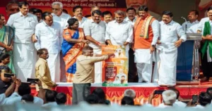 தமிழக பாஜக தேர்தல் அறிக்கை கருத்து கேட்பு – வாகன பயணம் தொடக்கம்!