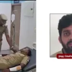 போலீஸாரை  வெட்டிய ரவுடி சுட்டுக்கொலை..!!! 