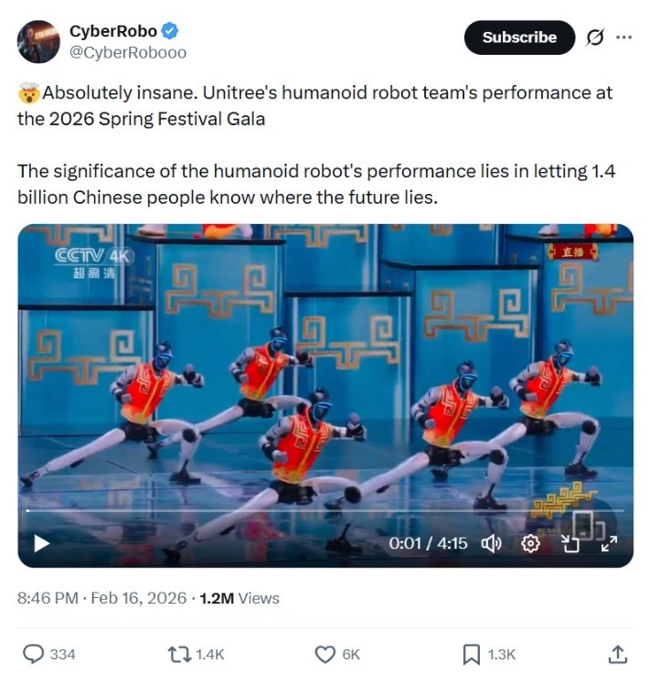 வசந்த விழா கலை நிகழ்ச்சியில் மனித உருவ ரோபோக்கள் மீது உலகளவில் கவனம் மற்றும் பாராட்டுகள்