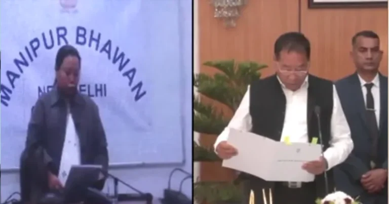 மணிப்பூர் முதல்வராக யெம்நம் கெம்சந்த் பதவியேற்பு!