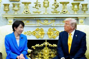 டிரம்ப்-சனே தகைச்சி சந்திப்பு