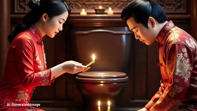 சீனாவில் அரங்கேறும் வினோத வழிபாடு…. கழிவறைக்கு பூஜை செய்த மக்கள்….!! 