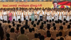 வேட்பாளர் அறிமுக விழாவில் விஜய் அதிரடி பேச்சு  