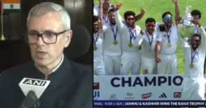 ரஞ்சி கோப்பையை வென்ற ஜம்மு காஷ்மீர் அணிக்கு 2 கோடி பரிசு – உமர் அப்துல்லா அறிவிப்பு!