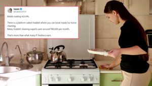 “இன்ஜினியர் சம்பளத்தை விட அதிகமா?” வீட்டு வேலை செஞ்சா வருஷத்துக்கு இத்தனை லட்சமா….? வைரலாகும் எக்ஸ் X பதிவு….!! 