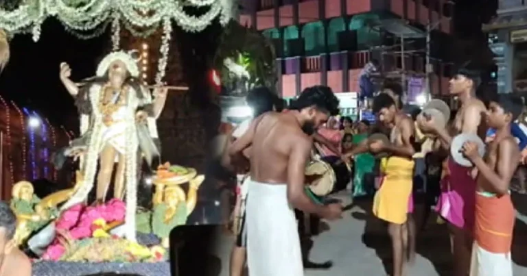 திருவாரூர் தியாகராஜர் கோயிலில் பிட்சாடனர் வீதி உலா- திரளான பக்தர்கள் சாமி தரிசனம!