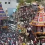 திருப்புவனம் புஷ்பவனேஷ்வரர் கோயிலில் பக்தர்கள் புடைசூழ பங்குனி தேரோட்டம் வெகு விமரிசையாக நடைபெற்றது!