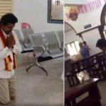 #BREAKING தேவாலயத்தில் முழங்காலிட்டு நடந்து பிரார்த்தனை செய்த விஜய்