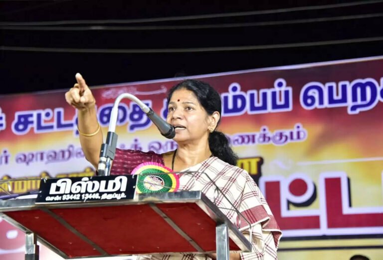 இதனால் தான் அண்ணாமலை தேர்தலிலேயே நிற்கவில்லை – எம்.பி.கனிமொழி அட்டாக்!