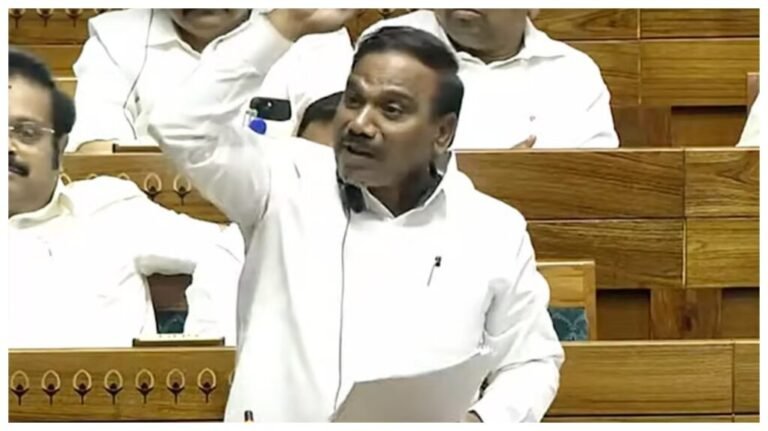 “தேசியவாதம் பற்றி எங்களுக்குத் தெரியாதா?”… பாஜக எம்.பி.க்கு ‘வரலாற்றுப் பாடம்’ எடுத்த ஆ.ராசா… வாயடைத்துப் போன நாடாளுமன்றம்..!!! 