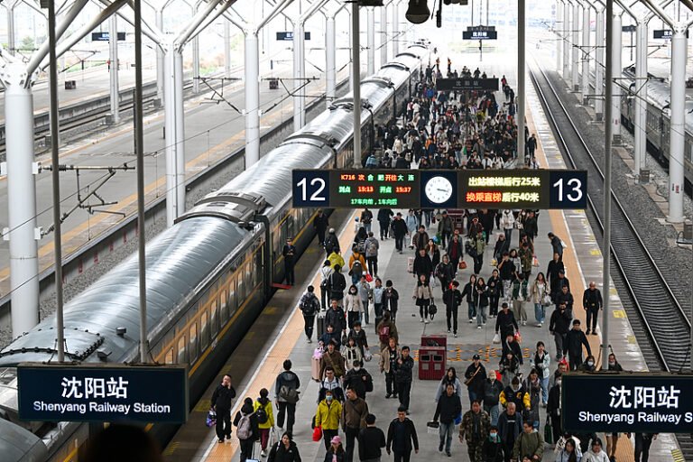 இன்று சீனாவில் 1.47கோடி ரயில் மூல பயணங்கள் 