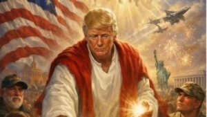 போப் லியோவை விமர்சித்தது மட்டுமின்றி தன்னையே இயேசுவாக சித்தரித்த புகைப்படத்தை பதிவிட்ட டிரம்ப்  