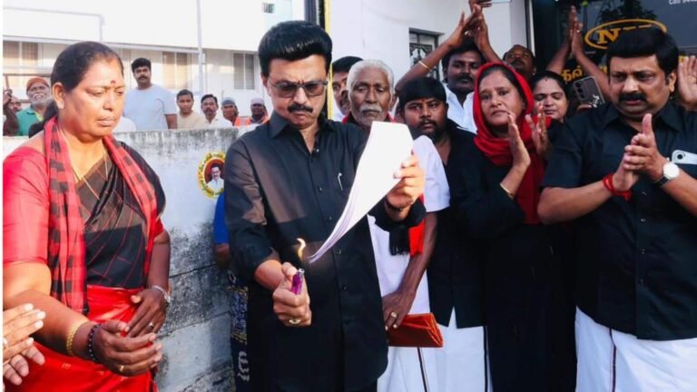 தொகுதி மறுவரையறை மசோதாவுக்கு எதிராக மாநிலம் தழுவிய போராட்டத்தை தொடங்கினார் முதல்வர் ஸ்டாலின்  