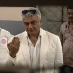 திருவான்மியூர் பாரதிதாசன் பள்ளியில் வாக்களித்தார் நடிகர் அஜித்!