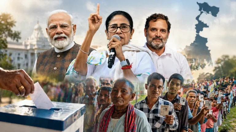 மேற்கு வங்கம் தேர்தல் : காலை 9 மணி நிலவரப்படி 18.39% வாக்குப்பதிவு!