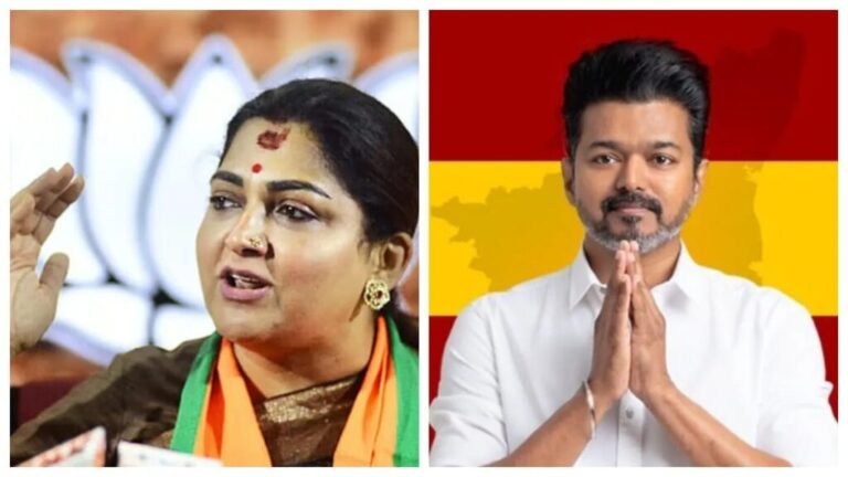 தமிழக மக்கள் விஜயை தான் முதல்வராக தேர்ந்தெடுத்துள்ளனர்…! “ஆளுநர் பதவிப்பிரமாணம் செய்து வைப்பது தான் சரி”… பாஜக நிர்வாகி குஷ்பூ அதிரடி பதிவு..!! 