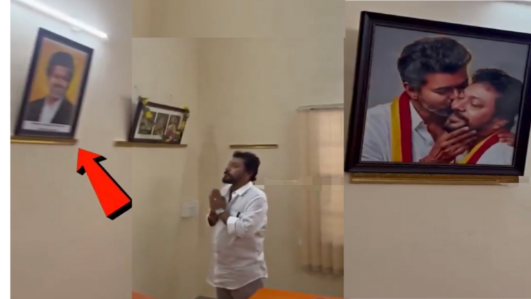 “முதலில் விஜய்…. அப்புறம்தான் சாமி எல்லாம்” ஆபீஸில் மாஸ் காட்டிய எம்.எல்.ஏ ஸ்ரீநாத்…. வைரலாகும் நெகிழ்ச்சி வீடியோ….!! 