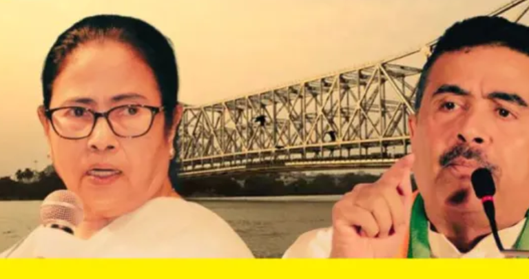 மம்தா கோட்டையில் விழுந்த இடி!  – 135 இடங்களில் தாமரை முன்னிலை!