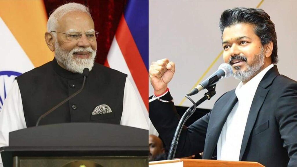 பதவியேற்ற பின் முதல்முறை.. பிரதமர் மோடியை நேரில் சந்தித்த தமிழக முதல்வர் விஜய்  