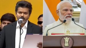 முதலமைச்சர் விஜய்க்கு தமிழில் வாழ்த்துச் சொன்ன பிரதமர் மோடி  