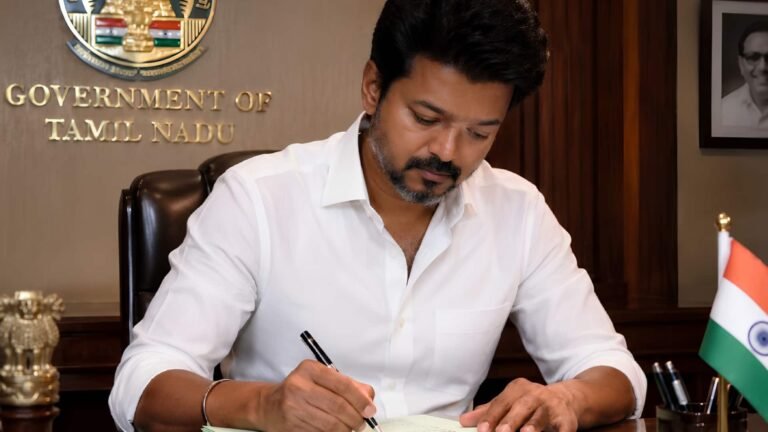 முதல்வராக விஜய் போட்ட முதல் கையெழுத்து  
