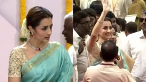 முதல்வர் விஜய் பதவியேற்பு விழாவில் நடிகை த்ரிஷா பங்கேற்பு  