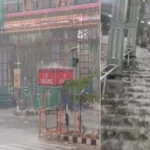 பழனி கோவில் படிக்கட்டுகளில் அருவி போல் ஓடிய வெள்ளம்!