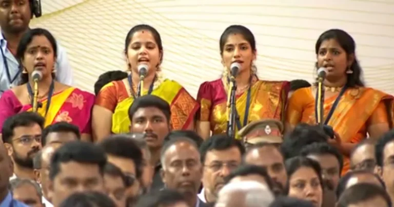 தமிழக முதலமைச்சர் பதவியேற்பு விழாவில் வந்தே மாதரம்!